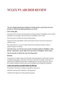 SOLUTION MANUAL FOR NCLEX PN ARCHER REVIEW