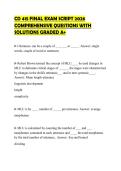CD 415 FINAL EXAM SCRIPT 2026 COMPREHENSIVE QUESTIONS WITH SOLUTIONS GRADED A&plus;