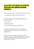 CD 415 FINAL TEST BANK 2026 UPDATED QUESTIONS AND VERIFIED ANSWERS GRADED A&plus;