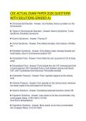 CDC ACTUAL EXAM PAPER 2026 QUESTIONS WITH SOLUTIONS GRADED A&plus;