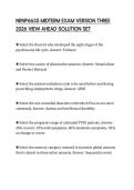 NRNP6635 MIDTERM EXAM VERSION THREE 2026 VIEW AHEAD SOLUTION SET