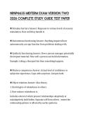 NRNP6635 MIDTERM EXAM VERSION TWO 2026 COMPLETE STUDY GUIDE TEST PAPER
