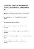 CDCA OSCE EXAM 4 ACTUAL EXAM PAPER 2026 QUESTIONS WITH SOLUTIONS GRADED A&plus;