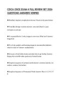 CDCA OSCE EXAM 4 FULL REVIEW SET 2026 QUESTIONS ANSWERS VERIFIED