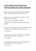 CDCR CORRECTIONS OFFICER EXAM PRACTICE REVIEW 2026 TESTED QUESTIONS