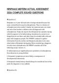 NRNP6665 MIDTERM ACTUAL ASSESSMENT 2026 COMPLETE SOLVED QUESTIONS