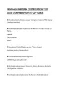 NRNP6665 MIDTERM CERTIFICATION TEST 2026 COMPREHENSIVE STUDY GUIDE