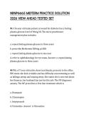 NRNP6665 MIDTERM PRACTICE SOLUTION 2026 VIEW AHEAD TESTED SET