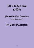 EC-6 TExES Test PDF &ndash; Complete Study Guide & Certification Prep