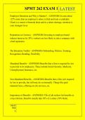 SPMT 262 EXAM 1 QUESTIONS AND ANSWERS 2026