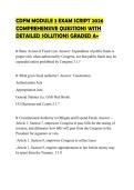 CDFM MODULE 3 EXAM SCRIPT 2026 COMPREHENSIVE QUESTIONS WITH DETAILED SOLUTIONS GRADED A&plus;