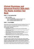 Clinical Physiology & Advanced Practice 2026&sol;2027 Test Bank&colon; The Master Architect &lpar;AHA&comma; GOLD&comma; ADA Guidelines&rpar;