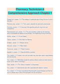 Pharmacy Technician&colon; A Comprehensive Approach Chapter 1 2026&sol;2027 &vert; Complete Study Guide & Practice Questions