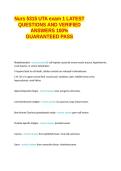 Nurs 5315 UTA exam 1 LATEST QUESTIONS AND VERIFIED ANSWERS 100&percnt; GUARANTEED PASS