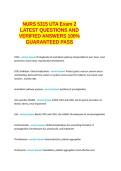 Nurs 5315 UTA exam 2 LATEST QUESTIONS AND VERIFIED ANSWERS 100&percnt; GUARANTEED PASS