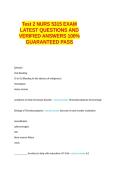  Test 2 NURS 5315 EXAM LATEST QUESTIONS AND VERIFIED ANSWERS 100&percnt; GUARANTEED PASS