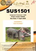 SUS1501 Assignment 6 &lpar;COMPLETE ANSWERS&rpar; Semester 1 2026 - DUE 17 April 2026