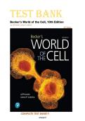 Test Bank for Becker's World of the Cell&comma; 10th Edition by Jeff Hardin&comma; James P&period; Complete Guide Questions  with Verified Answers&period;