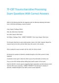 TF-CBT Trauma Narrative Processing Exam Questions With Correct Answers