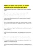 Well coaches Written Exam Questions and answers Newest RATED A&plus; 2025&sol;2026 UPDATED NEW&excl;&excl;