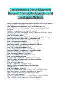 Comprehensive Dental Diagnostic Process Complete Exam Study Guide 2026&sol;2027 &vert; Practice Questions & Verified Answers