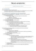 Samenvatting neuro-anatomie
