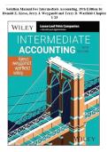 INTERMEDIATE ACCOUNTING 19TH EDITION &ndash; COMPLETE TEST BANK & SOLUTION MANUAL &vert; DONALD E&period; KIESO&comma; JERRY J&period; WEYGANDT & TERRY D&period; WARFIELD &vert; ALL CHAPTERS ACCOUNTING EXAM QUESTIONS&comma; ANSWERS & STEP-BY-STEP SOLUTIONS