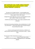 DCF Certification Test - Health&comma; Safety & Nutrition Exam Questions with Correct Answers &vert; Latest Updated 2026&sol;2027 &vert; Graded A&plus;&period;