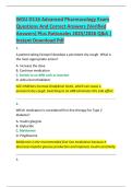 WGU D116 Advanced Pharmacology Exam  Questions And Correct Answers &lpar;Verified  Answers&rpar; Plus Rationales 2025&sol;2026 Q&A &vert;  Instant Download Pdf 