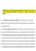 NFHS Soccer Rules Exam Questions And Correct Answers &vert; Latest Update 2026&sol;2027 &vert; Graded A&plus; &vert; 100&percnt; Guaranteed Pass&period;