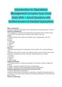 Introduction to Operations Management Complete Exam Study Guide 2026&sol;2027 &vert; Key Concepts & Practice Questions