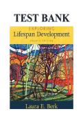 Test Bank for Exploring Lifespan Development 4th Edition &lpar;LATEST&rpar; by Laura E&period; Berk &vert; All Chapters &vert; Expert Verified Answers &vert; Grade A&plus;