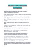 Introduction to Operations Management Complete Exam Study Guide 2026&sol;2027 &vert; Key Concepts & Practice Questions