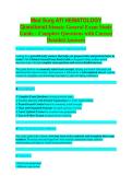 Med Surg ATI Hematology Questions Ultimate Exam Study Guide 2026&sol;2027 &vert; Practice Questions & Verified Answers