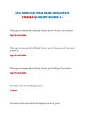 UTA NURS 5432 FINAL EXAM 2026&vert;ACTUAL 250QS&AS&vert;ALREADY GRADED A&plus;