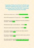 Cosmetology Written Exam Prep Test Bank Latest  650 Review Questions and Correct Answers&sol; PSI  Cosmetology Exam Prep 2026-2027&sol; Cosmetology  State Board Exam Practice Test Bank