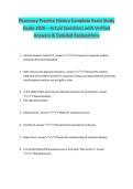 Pharmacy Practice History Complete Exam Study Guide 2026&sol;2027 &vert; Exam Questions & Verified Answers