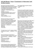 ACQ 202 Module 1 Exam&colon; Consideration of Alternatives with Verified Answers