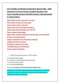 CCTV Installer Certification Examination Newest 2025 &ndash; 2026  Questions From Actual Exams Complete Questions And  Correct Detailed Answers &lpar;Verified Answers&rpar; &vert;Already Graded  A&plus;&vert;&vert;Brand New&excl;&excl;