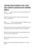 CERTIFIED PARAOPTOMETRIC STUDY GUIDE 2026 COMPLETE QUESTIONS WITH ANSWERS RATED A