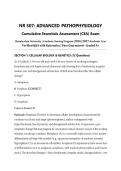 NR 507 ADVANCED PATHOPHYSIOLOGY CEA Exam &vert; 2026&sol;2027 &vert; Chamberlain Graduate Nursing &vert; Cumulative Essentials Assessment &vert; Verified Q&A with Rationales &vert; Pass Guaranteed - Graded A&plus;