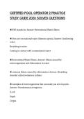 CERTIFIED POOL OPERATOR 2 PRACTICE STUDY GUIDE 2026 SOLVED QUESTIONS