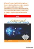 Solutions For Advanced Accounting&comma; 5th Edition Hamlen &lpar;All Chapters included&rpar;