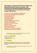 HESI Specialty Examination Practice Exam &lpar;Modeled After  Official HESI Specialty Exams&rpar; Newest 2025 &ndash; 2026  Questions From Actual Exams Complete Questions And  Correct Detailed Answers &lpar;Verified Answers&rpar; &vert;Already  Graded A&plus;&vert;&vert;Brand New&excl;&excl;