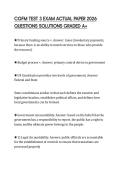 CGFM TEST 3 EXAM ACTUAL PAPER 2026 QUESTIONS SOLUTIONS GRADED A&plus;