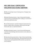 NSG 3280 EXAM 2 CERTIFICATION EVALUATION 2026 SOLVED QUESTIONS