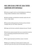 NSG 3280 EXAM 2 PREP SET 2026 TESTED QUESTIONS WITH RATIONALE