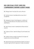 NSG 3280 EXAM 2 STUDY GUIDE 2026 COMPREHENSIVE ANSWERS ALREADY PASSED