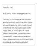 Pediatric Echocardiography &lpar;Echo&rpar; Board  ACTUAL EXAM ALL QUESTIONS AND CORRECT ANSWERS LATEST UPDATE THIS YEAR-JUST RELEASED