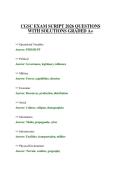 CGSC EXAM SCRIPT 2026 QUESTIONS WITH SOLUTIONS GRADED A&plus;